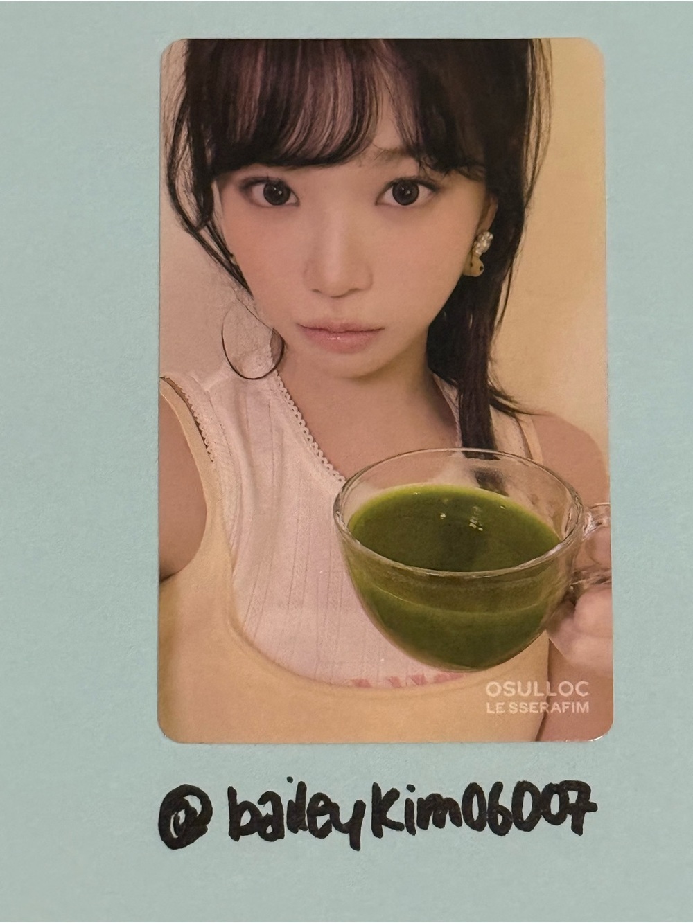 LE SSERAFIM OSULLOC Photocard Sticker - Kim Chaewon
